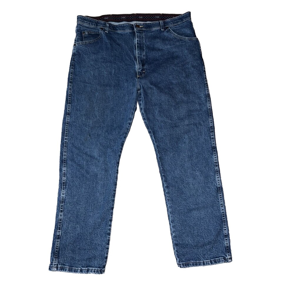Wrangler Mens Jeans Five Star Denim Relaxed Regular Fit 10855WAQD 42x30 Clean